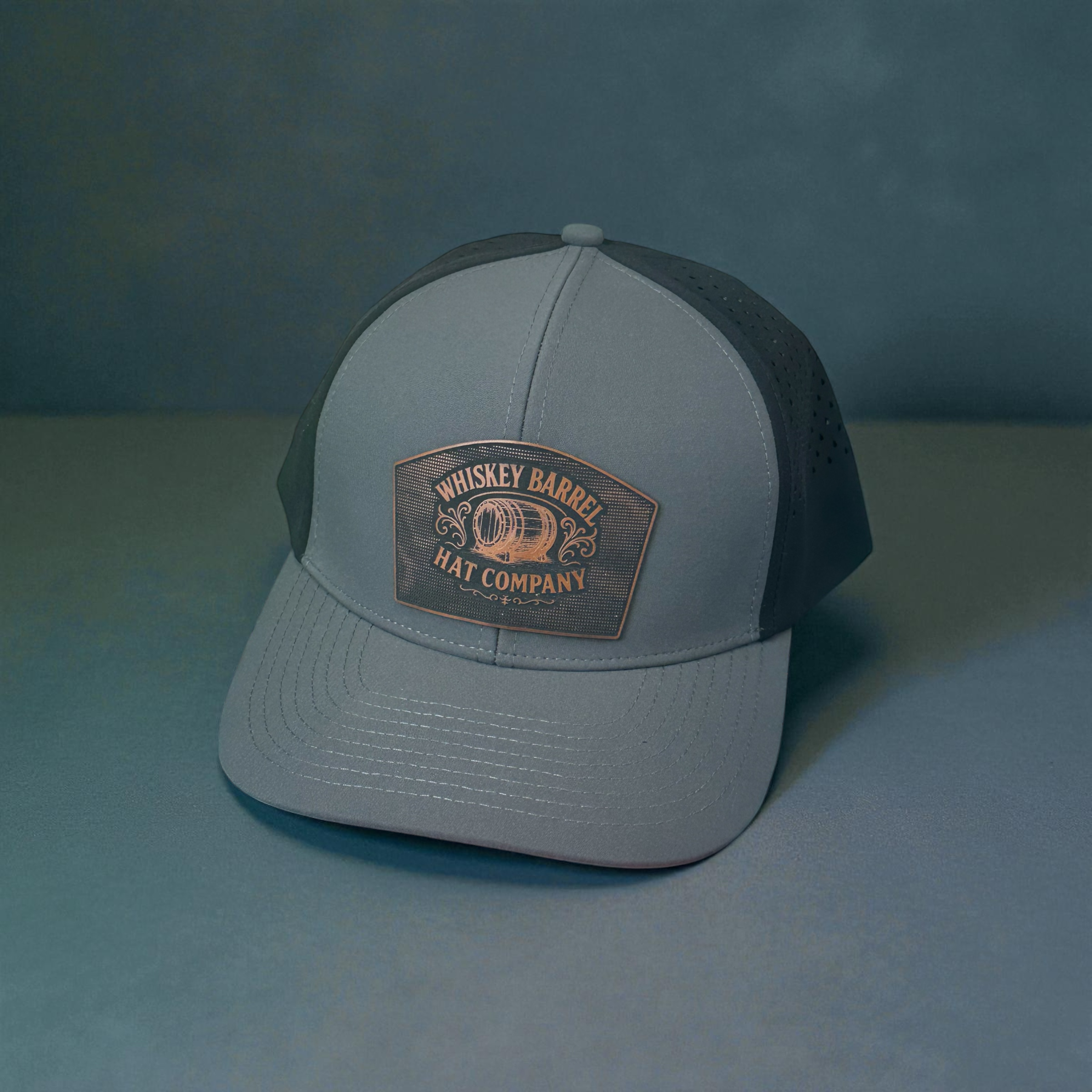 Steel Gray Whiskery Barrel Performance Trucker Hat