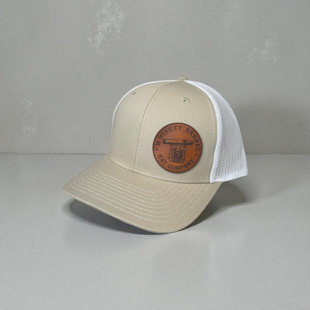 Whiskery Barrel Tan & White Trucker Hat
